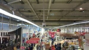A modern retail store equipped with 24/7 CCTV Monitoring Services to protect customers and inventory.