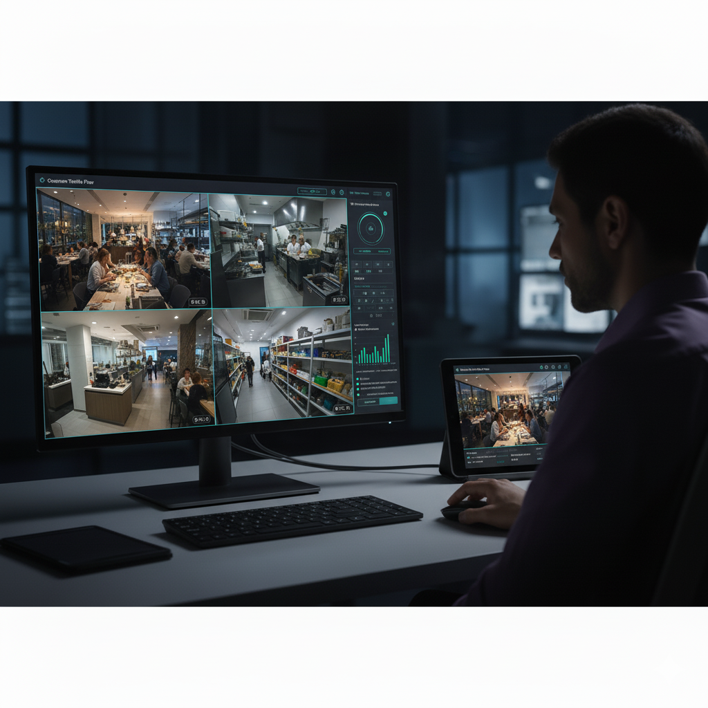 Restaurant or Coffee Shop CCTV Monitoring UK