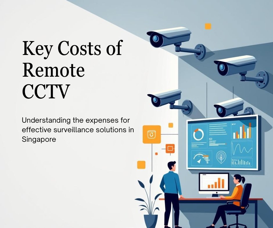 Remote CCTV monitoring cost breakdown chart showing pricing tiers in Singapore