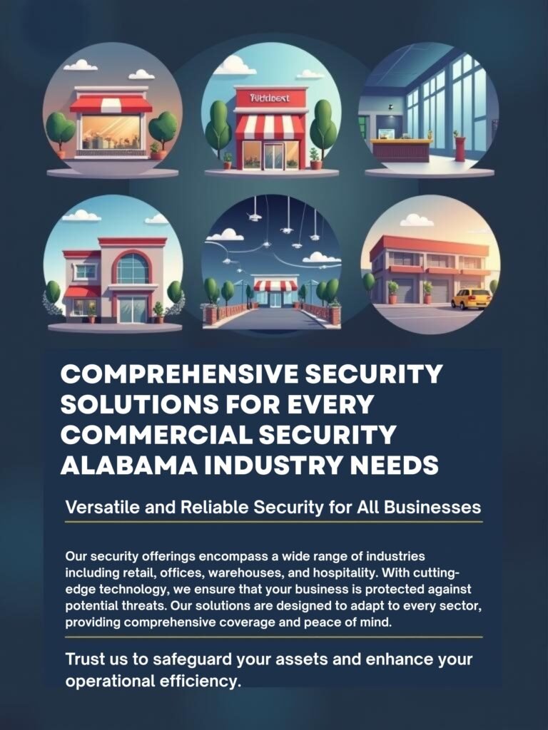 GCCTVMS providing customized commercial security solutions for different Alabama business industries