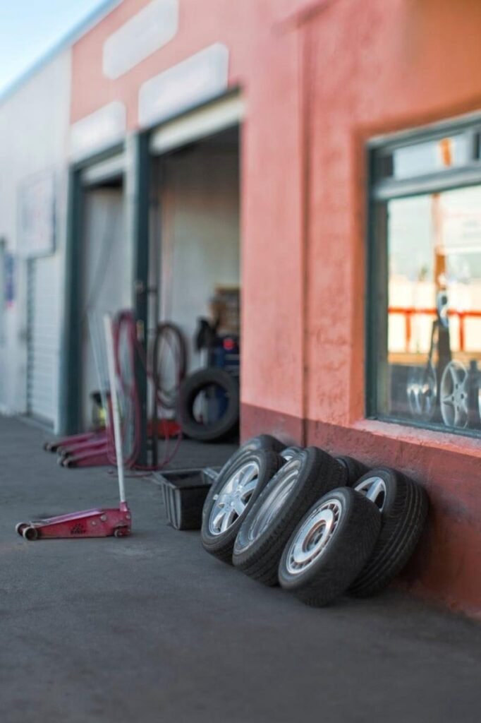 Tire shop CCTV monitoring