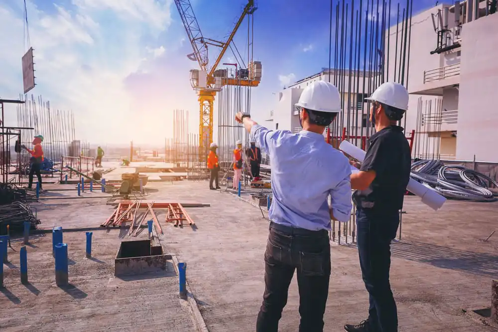 Construction site CCTV monitoring system protecting building site equipment and materials