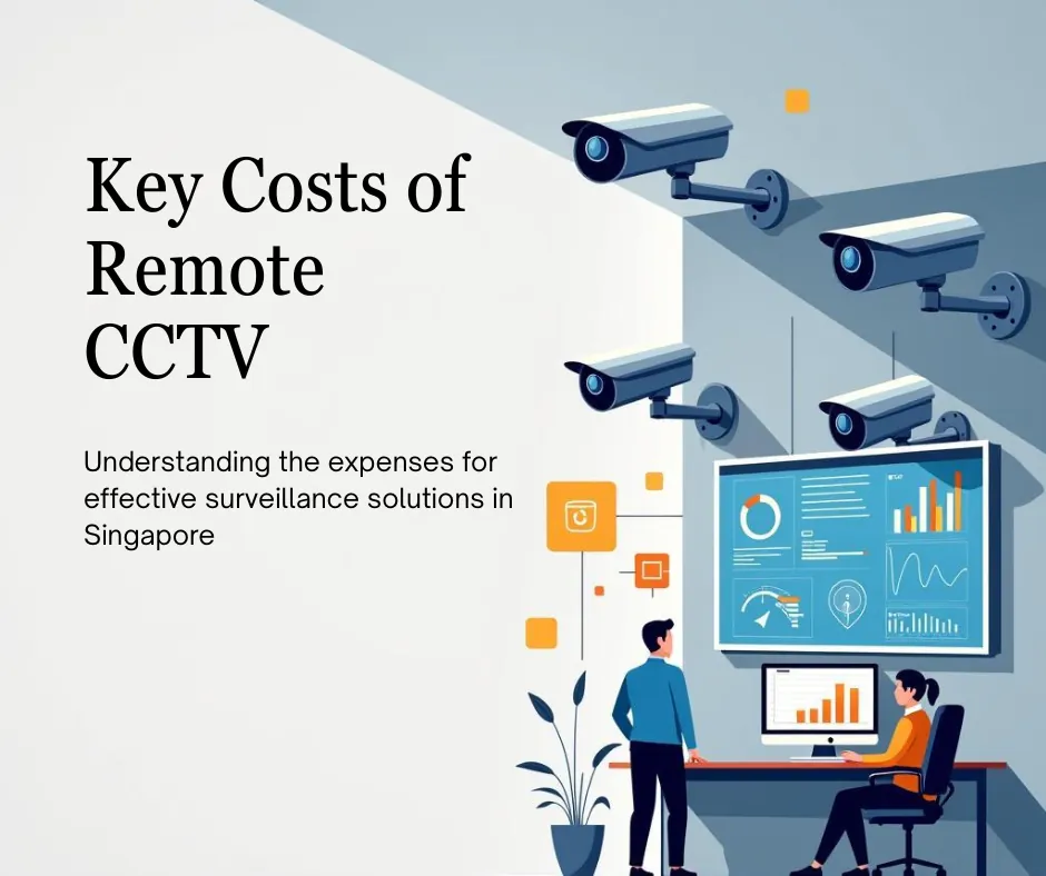 Remote CCTV monitoring cost breakdown chart showing pricing tiers in Singapore
