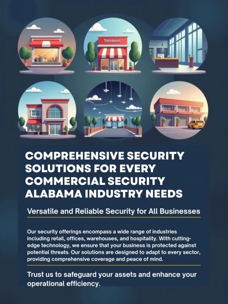 GCCTVMS providing customized commercial security solutions for different Alabama business industries