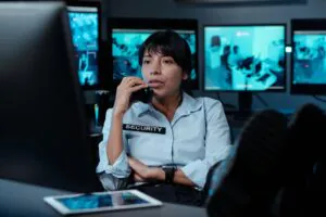 A side-by-side comparison graphic highlighting the Doorman Service Pros and Cons, helping property managers evaluate a traditional Doorman Service Company against modern Virtual Doorman Service Pros and Cons.